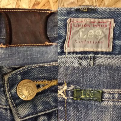 Lee Riders 101Z Jeans. 1952 Reprint Leather label