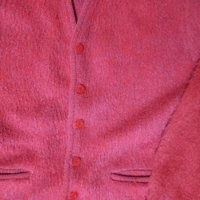 Front view - 60s mohair cardigan