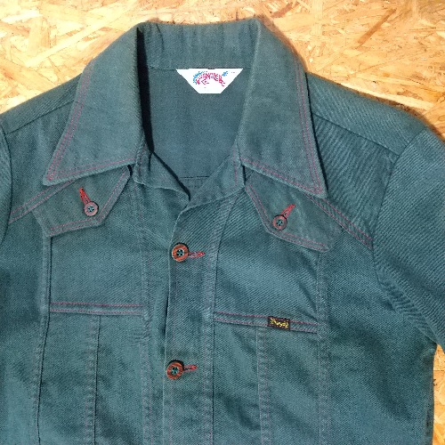 Front view - 70s "Rampage Horse Tag" Wrangler Western Jacket.