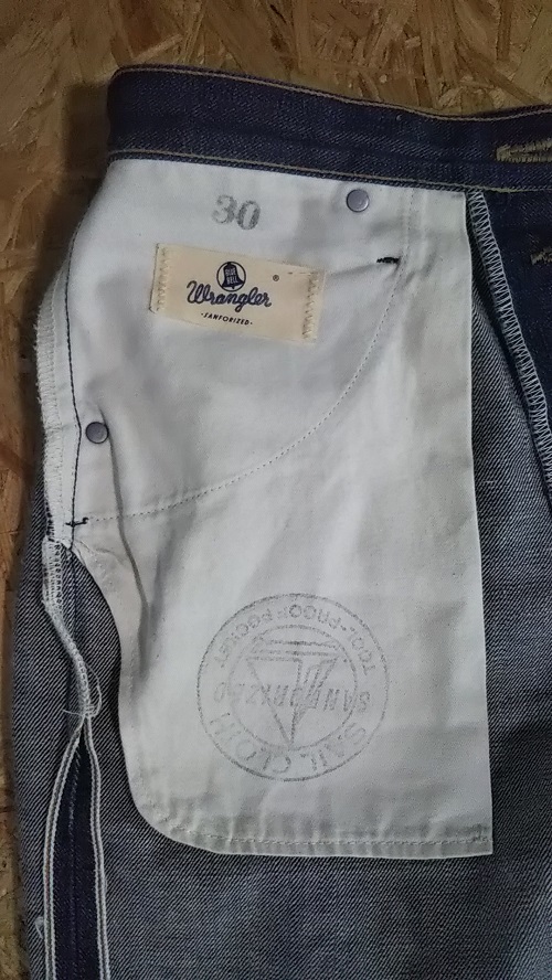 Pocket bag - 90s Wrangler 11 MWB 1964 reprint