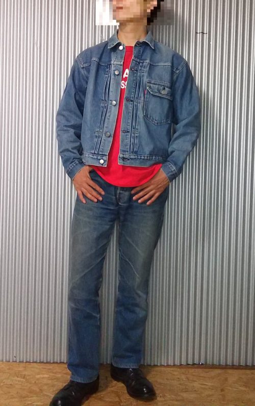 Wearing image 1 - "Tailor Toyo" Sugar Cane Type 1 Denim Jacket