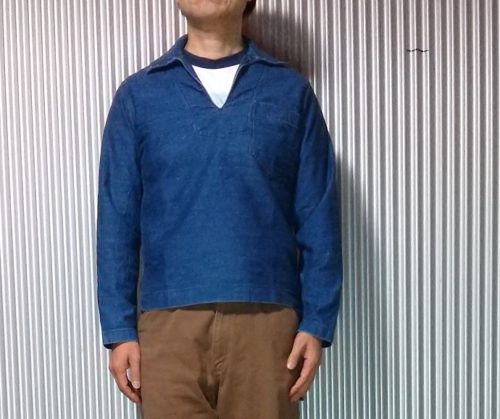 Wearing image1 - Tailor Toyo ”UNION SUPPLY” AHINA WORK JACKET - PULLOVER