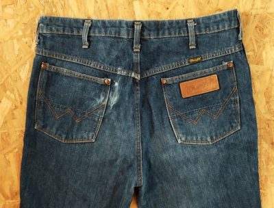 Back pocket-80s Wrangler 11MWB Made in Japan W33-34