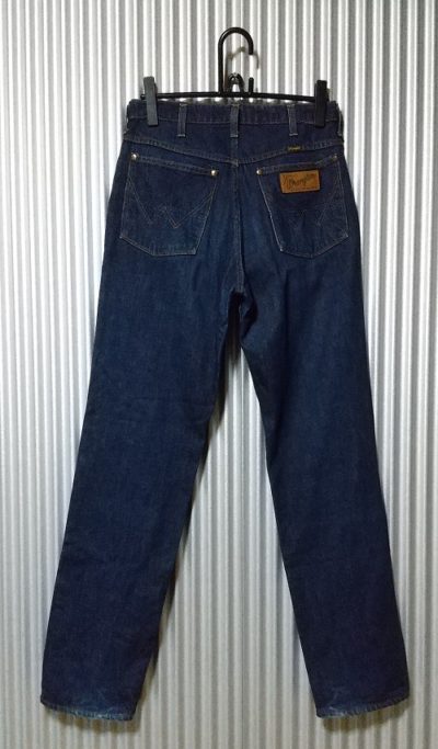 Back side-80s Wrangler 11MWB cowboy cut Denim Jeans. W30-31