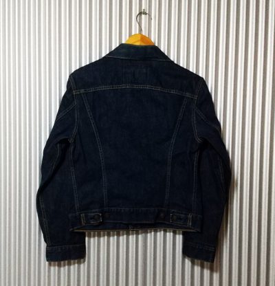 Back view-LVC 90s Levi's 71557 Denim Jacket 60s reprint.