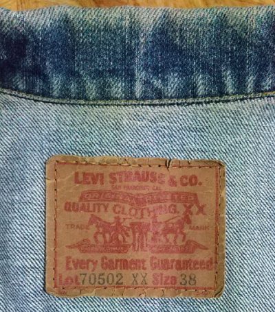 Paper label-90s Levi's 70502XX Type 1 Denim Jacket.size38