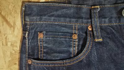 Coin pocket-80s-90s JOHNBULL "SEWING CHOP" Japanese okayama jeans W28 L34.5