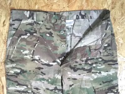 Button fly - U.S ARMY CAMOUFLAGE PATTERN PANTS. Rip stop Large -X Long Surplus BDU CARGO