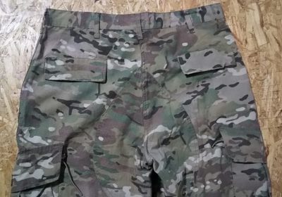 Back pocket - U.S ARMY CAMOUFLAGE PATTERN PANTS. Rip stop Large -X Long Surplus BDU CARGO