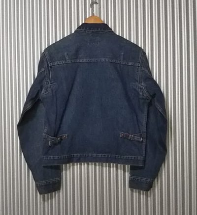 Back view-90s Wrangler 11MJ Western Jacket Size L 50s reprint Japan made