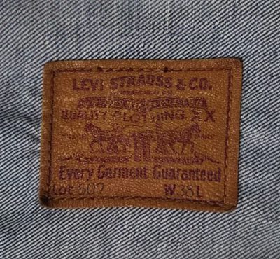 Leather label-90s Levi's 507XX Type 2 denim jacket 50s Reprint Size 38