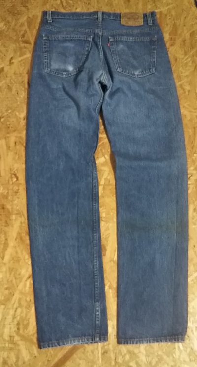 Back view-1990s Levi's 501 Made in USA 1991 made W32 L33